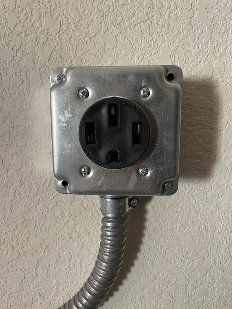 NEMA 14-50 outlet installed for Smart Home Electrical in Lake Grove